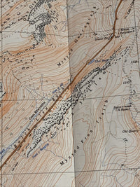 DOLGELLAU Ordnance Survey 2 And A Half Inch Map 1:25000 1954 Sheet SH71 Brithdir