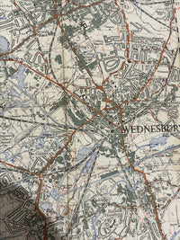 WOLVERHAMPTON - Ordnance Survey Sheet SO99 1:25000 1951 Wednesbury Tipton