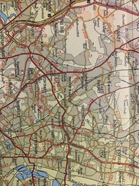 HERTS & BUCKS Bartholomews Half Inch Map No 15 1969 Including Tring Brentwood