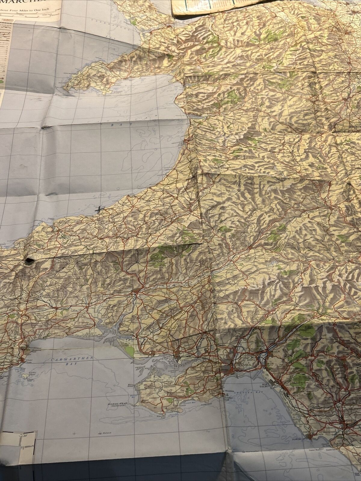 WALES & THE MARCHES Ordnance Survey Quarter Inch Map 1963 1967 Revision