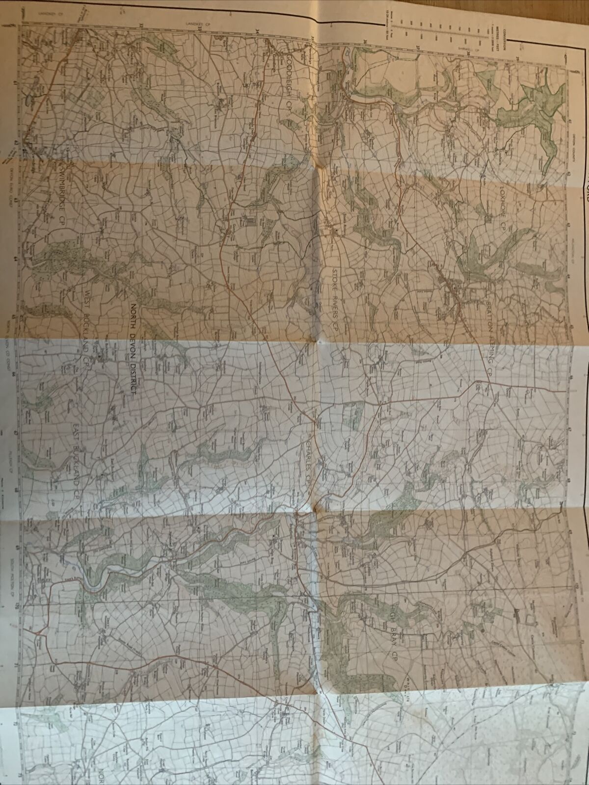 BRATTON FLEMING & BRAYFORD Pathfinder Ordnance Survey Sheet SS63/73 1:25000 1982