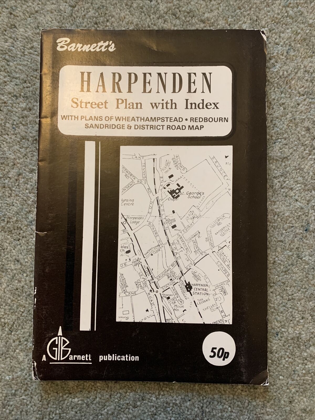 HARPENDEN Redbourne Hertfordshire - Barnett 1970s? Plan Map - Advertising