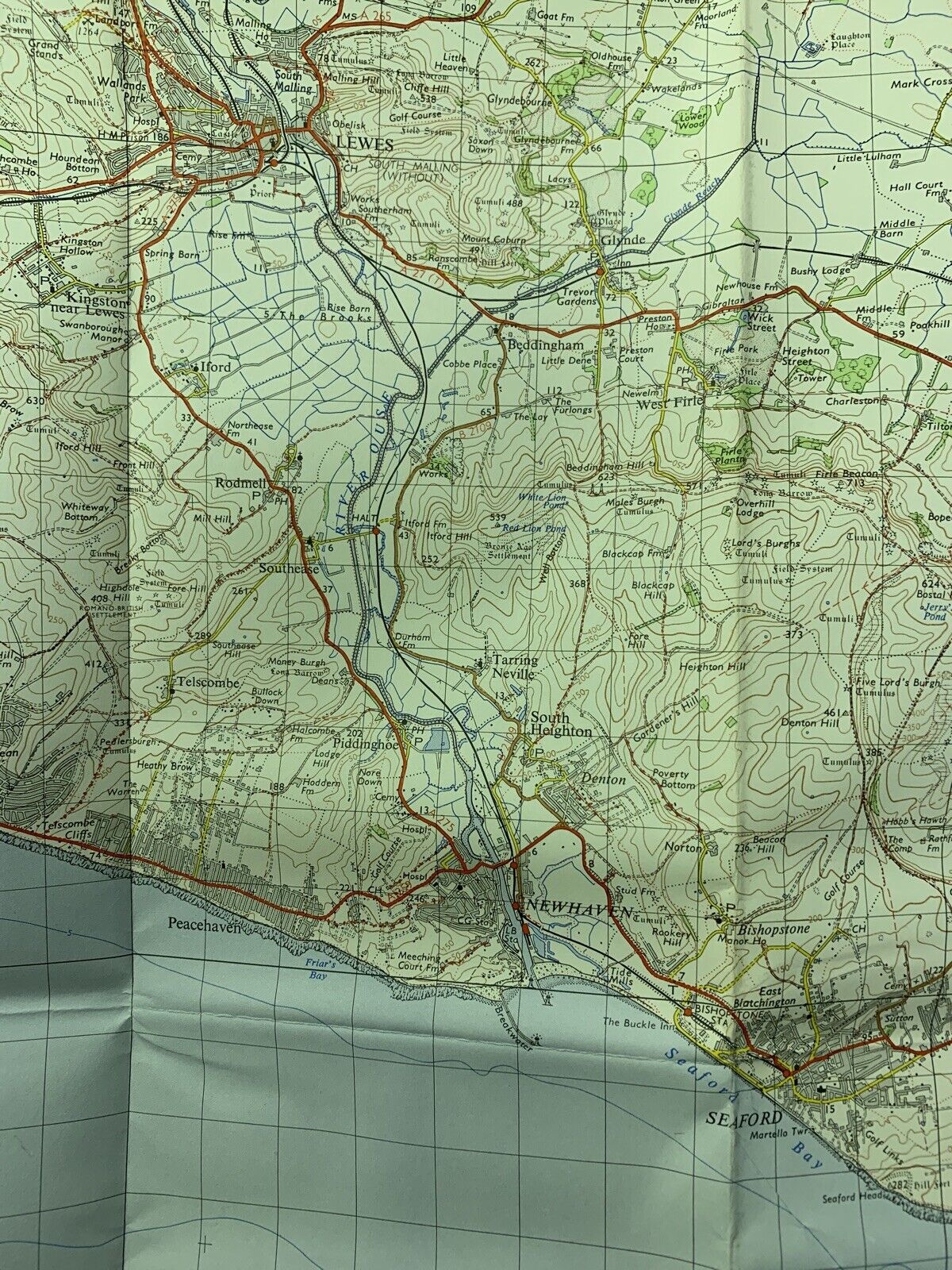 Eastbourne - Ordnance Survey Seventh Series One Inch Map 1964 Sheet 183