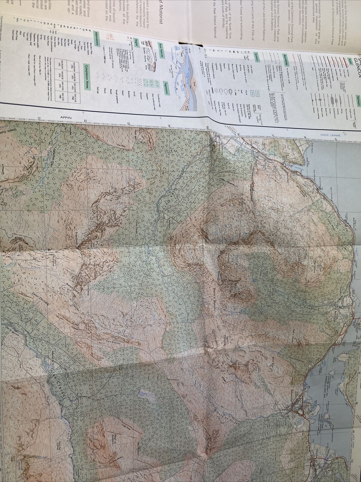 GLENCOE Ordnance Survey Second Series Pathfinder Sheet NN05/15 1978 Ballachulish