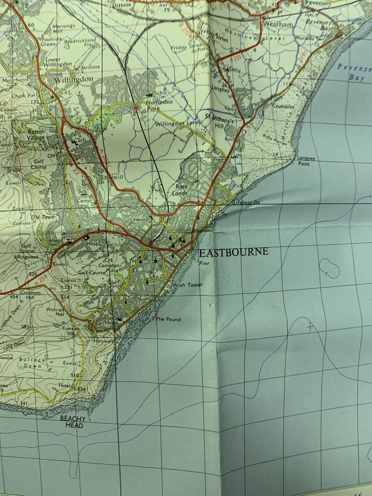 Eastbourne - Ordnance Survey Seventh Series One Inch Map 1964 Sheet 183