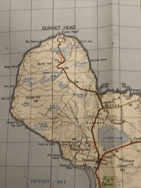 PENTLAND FIRTH Ordnance Survey One Inch Sheet 7 Good Condition 1959 / 69 Hoy