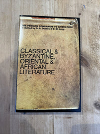 PENGUIN COMPANION TO LITERATURE Classical Byzantine Oriental African 1969 No 4