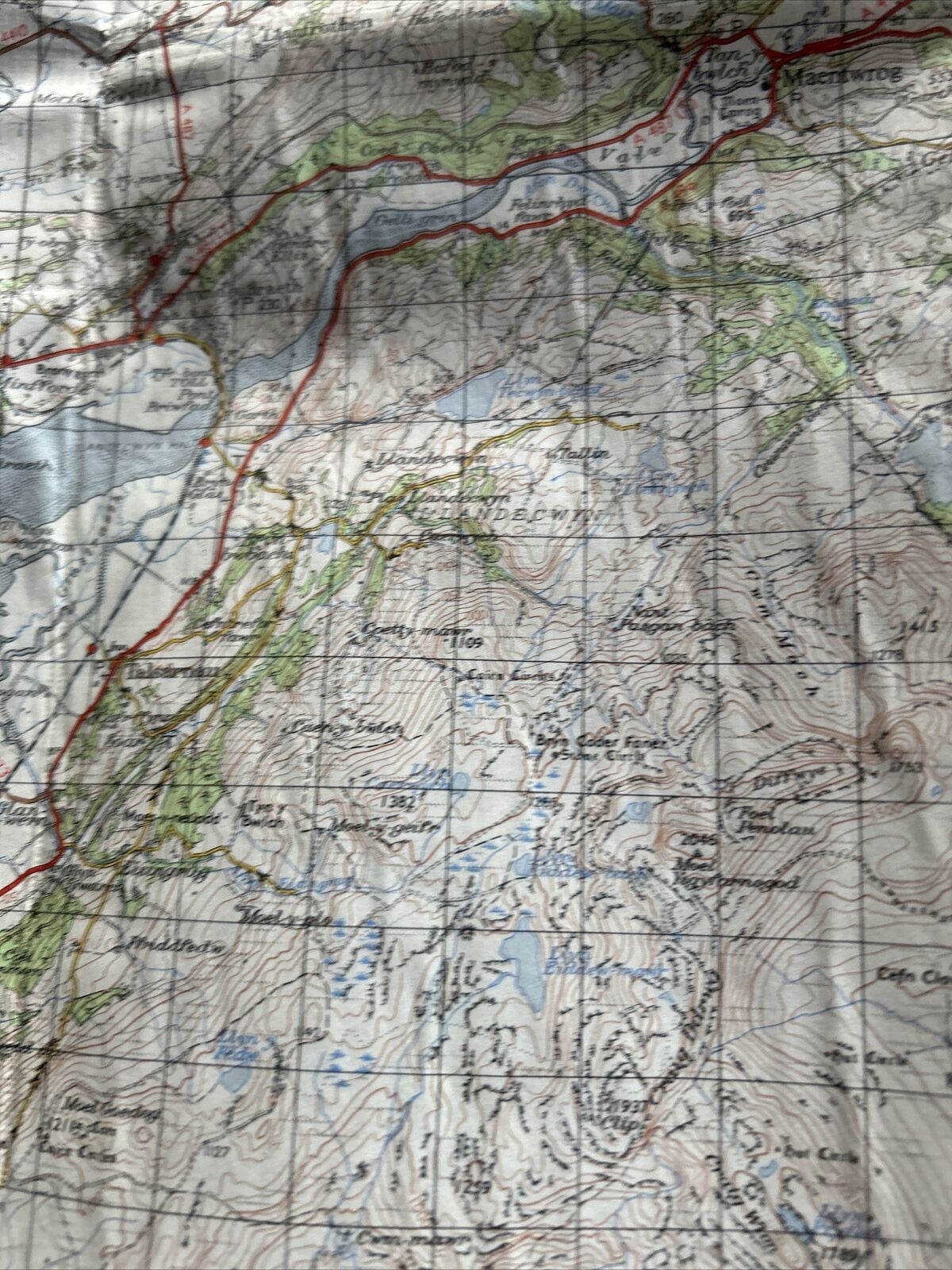 DOLGELLAU Ordnance Survey CLOTH Map 1962 Sheet 116 Seventh Series Portmadoc