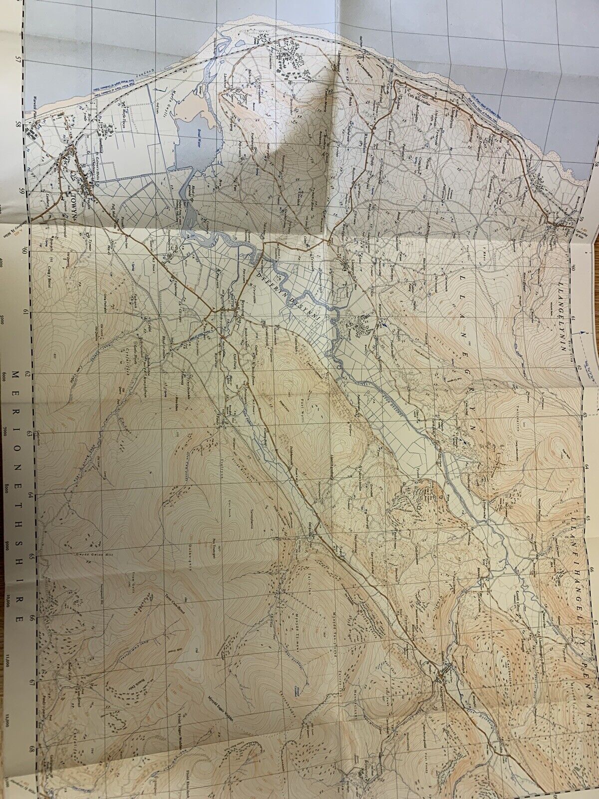 Bryn-crug Wales Ordnance Survey 2 1/2 Inch Map 1:25000 - 1960 Sheet SH60