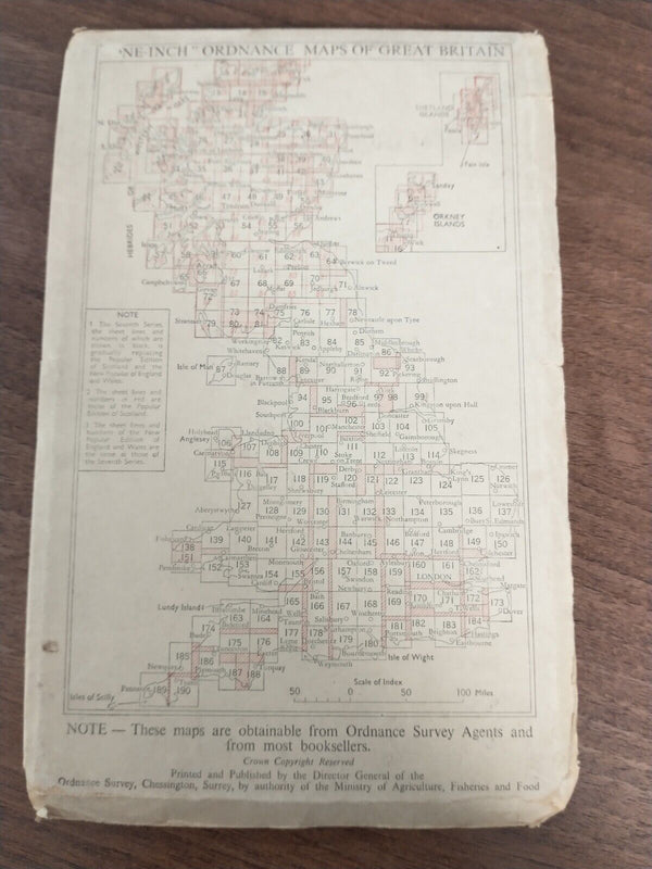 Knapdale - Ordnance Survey Seventh Series One inch 1956 Sheet 127