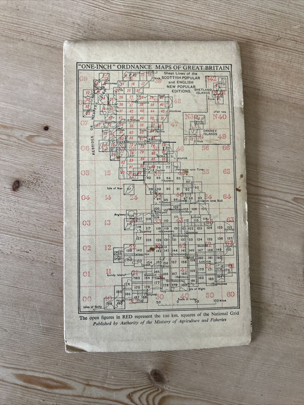 BUDE Ordnance Survey Sixth Series Paper Map 1946 Sheet 174 Boscastle Hartland