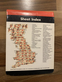 PEMBROKE & CARMARTHEN South Wales Bartholomew National Map Series No 11 1975