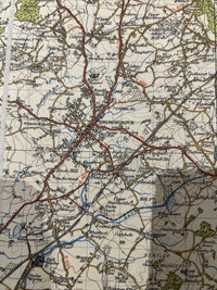 THE CHILTERNS Ordnance Survey Cloth 1 In Map 1945 Sixth Edition Sh 159 Dissected