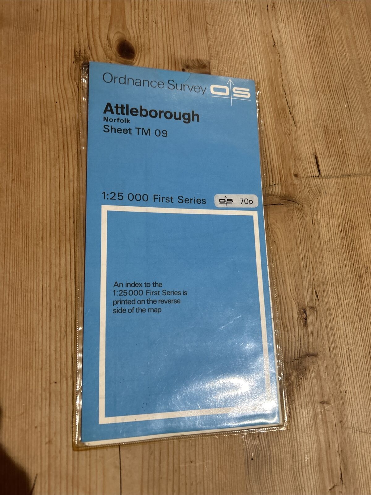 ATTLEBOROUGH Ordnance Survey 1:25000 First Series 1955 TM09 Buckenham