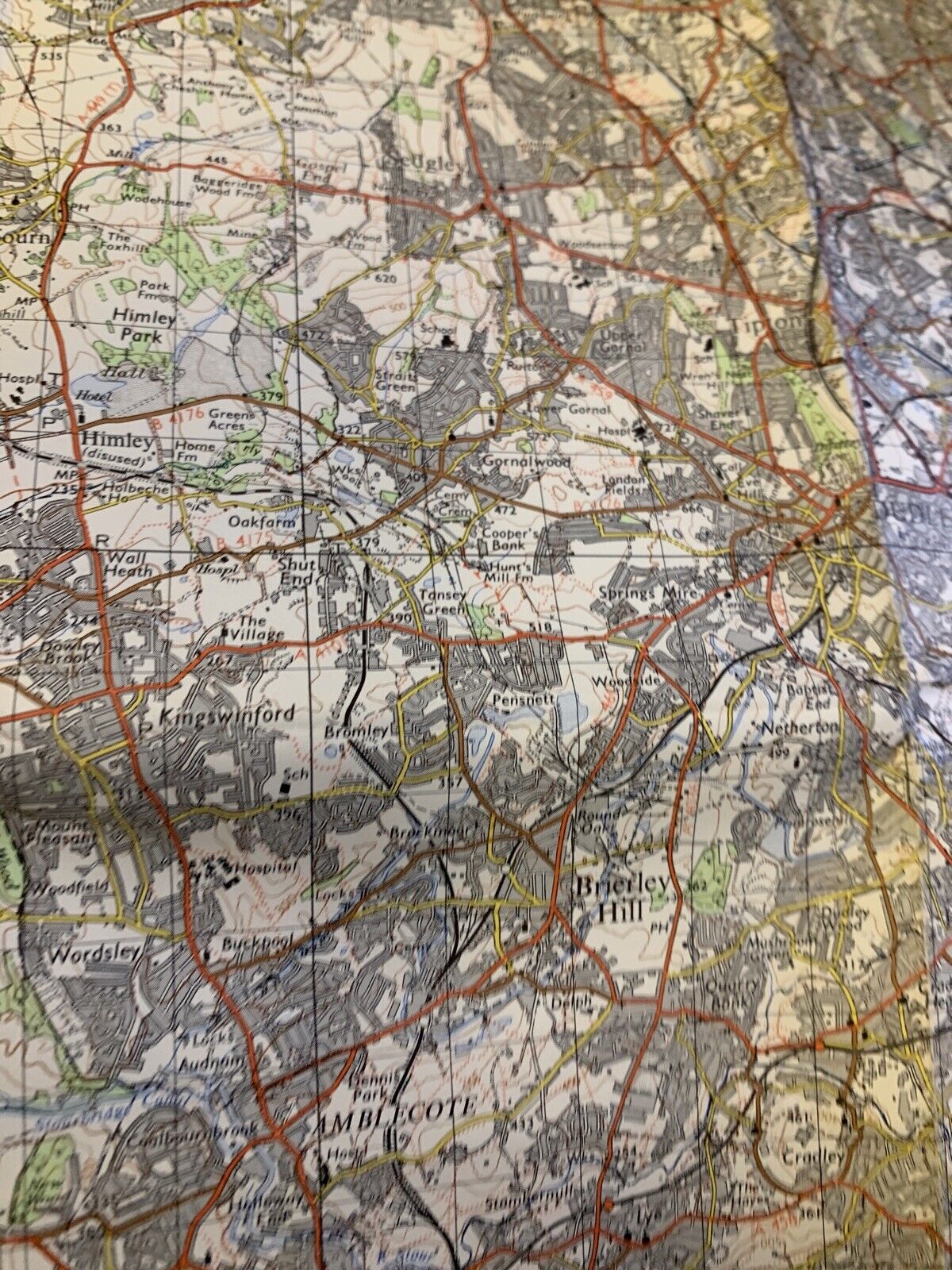 Kidderminster Droitwich Bridgnorth Ordnance Survey Map One Inch 1967 Sheet 130