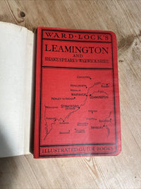 LEAMINGTON & Shakespeares Warwickshire Ward Locks Red Guide Dust Jacket Maps