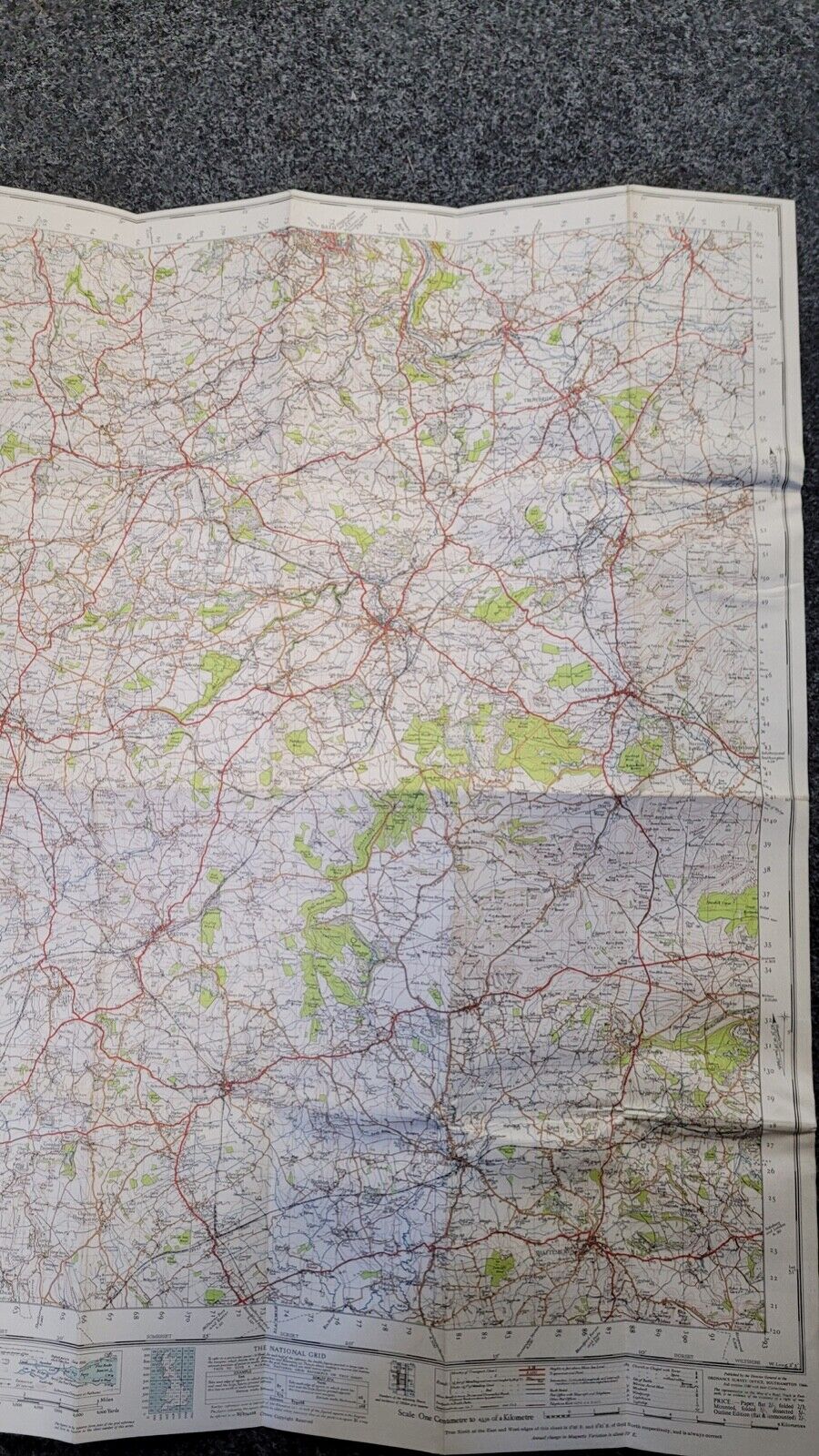 Frome Ordnance Survey Map 1 Inch 1946 Sheet 166 Cloth 6th Edition