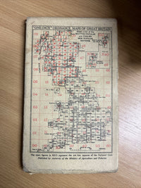 FISHGUARD Ordnance Survey Cloth One Inch Map 1947 Sixth Edition Sheet 138 Wiston