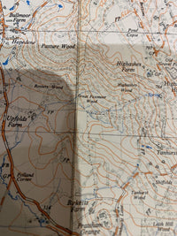 Dorking - Ordnance Survey 1:25,000 Map Sheet TQ14 1959