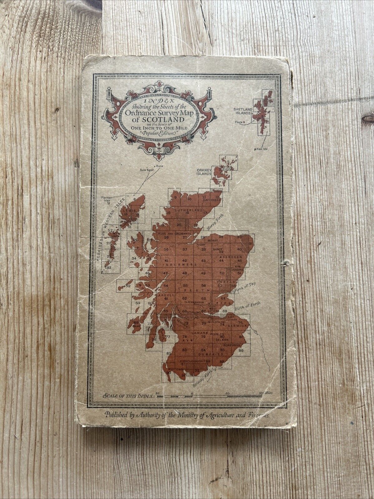 GLASGOW Ordnance Survey One Inch CLOTH Sheet 72 Popular Edition 1925