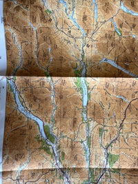 The EASTERN HIGHLANDS Ordnance Survey Paper Sheet 5 Quarter Inch Map 4th Ed 1946