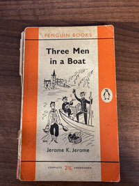 Three Men in a Boat by Jerome K. Jerome, 1957 Vintage Penguin Book