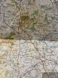 WYE VALLEY And LOWER SEVERN ORDNANCE SURVEY TOURIST MAP 1961 Gloucester Chepstow