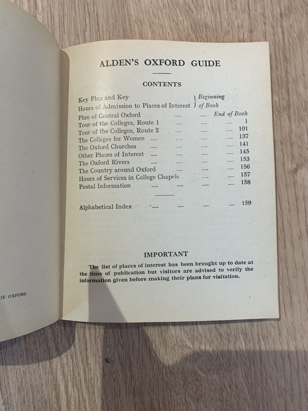 Aldens Guide To Oxford 1948 130 Pages Adverts Photos Maps History Oxford Uni 