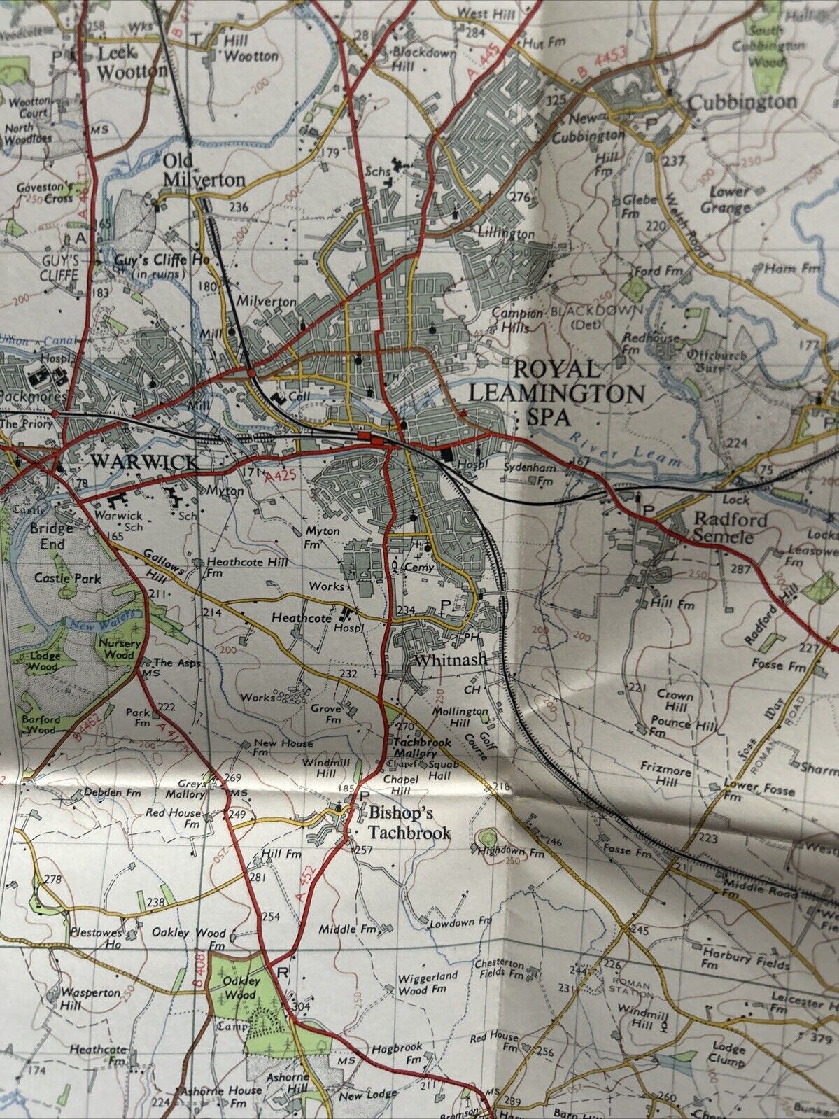 COVENTRY & RUGBY Ordnance Survey Seventh Series One inch 1961 Sheet 132 Hinckley