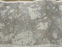 CROYDON Ordnance Survey Second Series 1:25,000 Map TQ26/36 1973 Merton Sutton