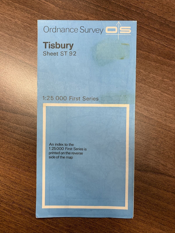 TISBURY Wiltshire Ordnance Survey 1:25000 First Series Sheet ST92 1958
