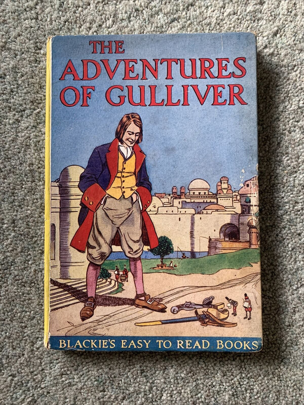 The ADVENTURES of GULLIVER Blackies easy to read books Childrens Book 1950? 