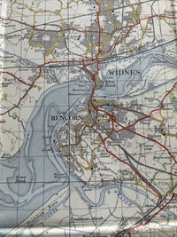 CHESTER Ordnance Survey Seventh Series CLOTH One inch 1963 Sheet 109 Wrexham