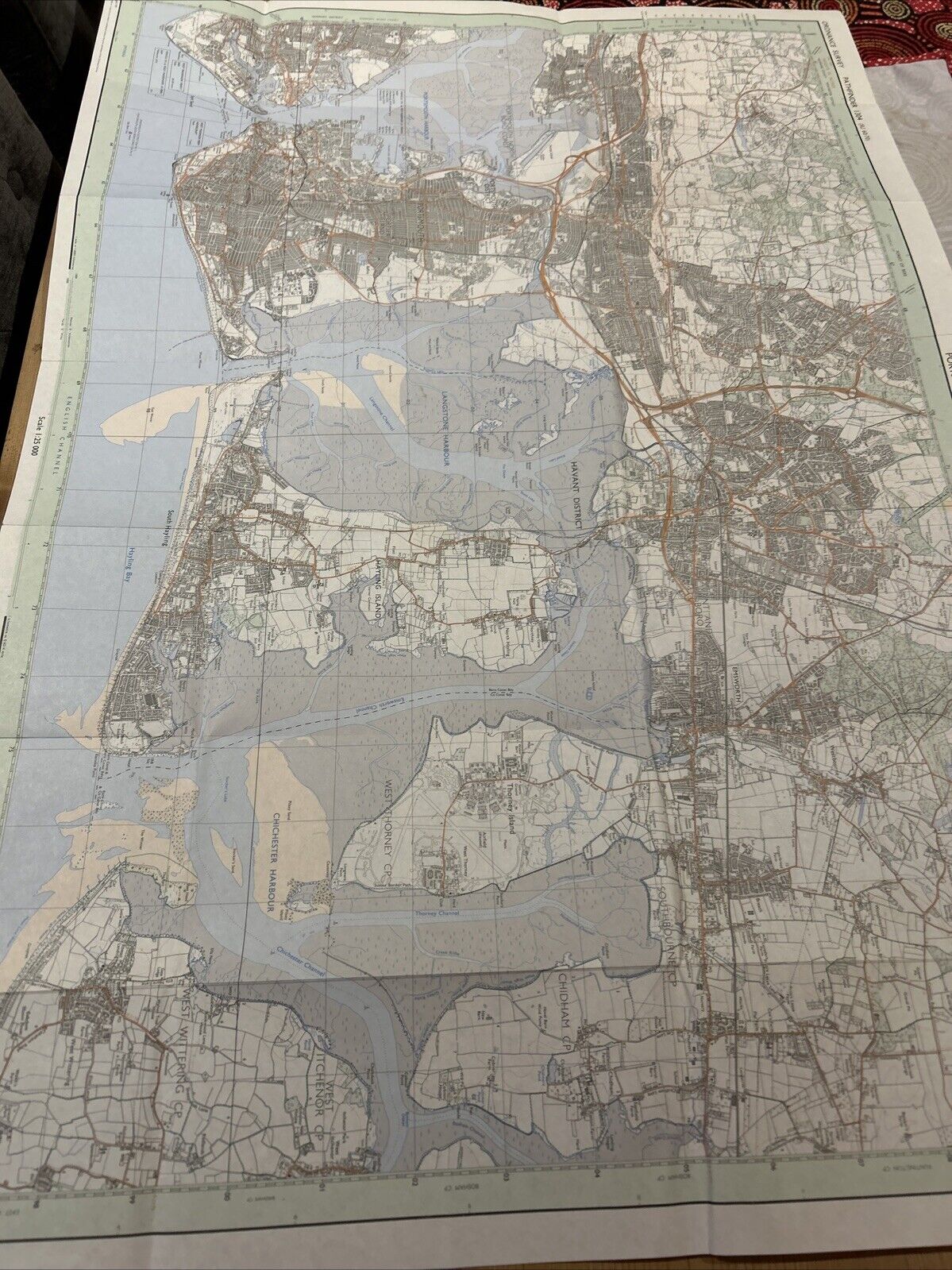 PORTSMOUTH and HAVANT Pathfinder 1304 Ordnance Survey Sheet 1:25000 1988