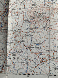 Claughton Bleasedale Ordnance Survey Map 1955 2 & Half Inch Sheet SD64