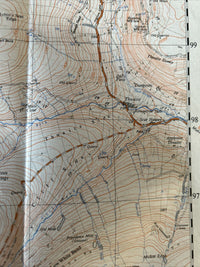 THWAITE Appersett Ordnance Survey 1:25,000 First Series 1958 Sheet SD89 Dales