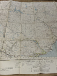 HELMSDALE Ordnance Survey Seventh SeriesOne Inch Map Sheet 15  1958 Brora