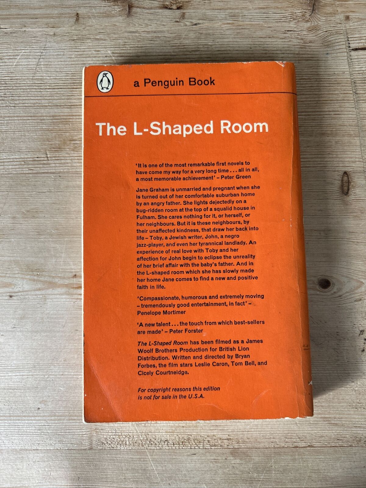 THE L-SHAPED ROOM Lynne Reid Banks  - Penguin Books 1962 No 1913