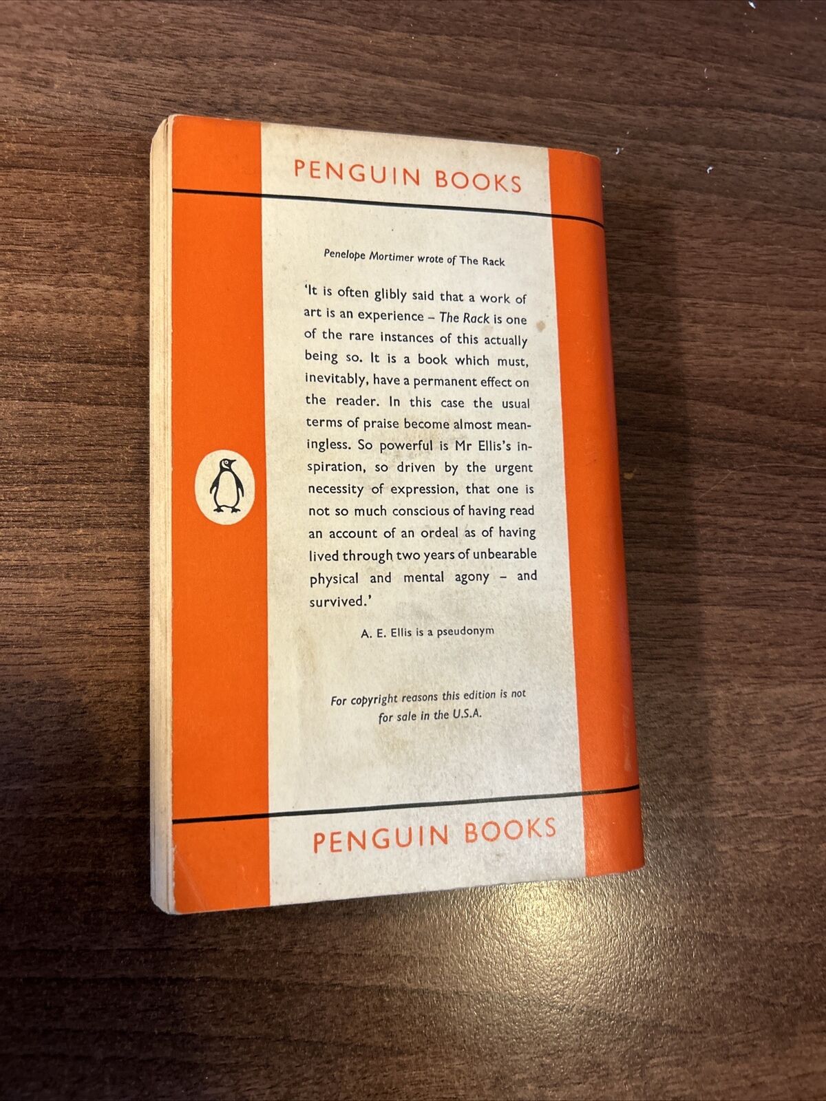 THE RACK By A E Ellis 1961 Penguin Books - ￼Sanatorium