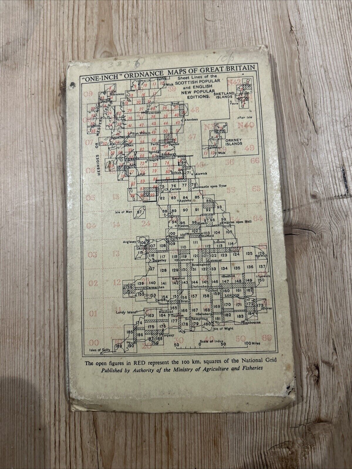 EAST KENT Ordnance Survey Sixth Edition Cloth One inch 1945 Sheet 173 Walmer