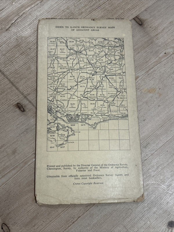 CHICHESTER Ordnance Survey Sheet SU80 1:25000 1949 Lavant National Grid