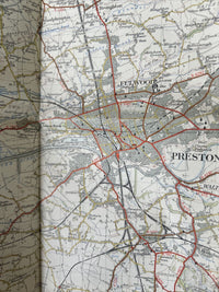 PRESTON Ordnance Survey Seventh Series Paper One inch 1954 Sheet 94 Lancaster