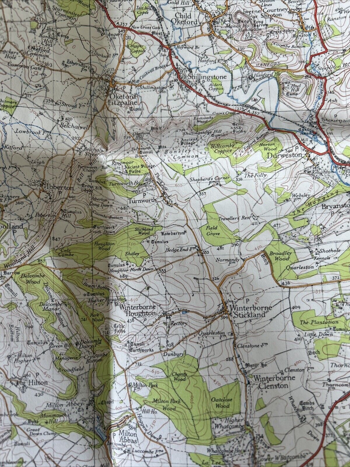 DORCHESTER Ordnance Survey One In Map 1946 Sixth Edition Sheet 178 Weymouth