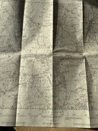 HALESWORTH Ordnance Survey First Series Sheet TM37 1:25,000 1956 Linstead Parva