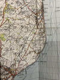 EAST KENT Ordnance Survey Sixth Edition Cloth One inch 1945 Sheet 173 Walmer