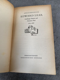 Edward Lear - By Angus Davidson - Penguin Books Biography No 747 1950 Nonsense 