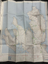 NORTH SKYE Ordnance Survey One Inch Sheet 24 Good Condition 1957 Bracadale