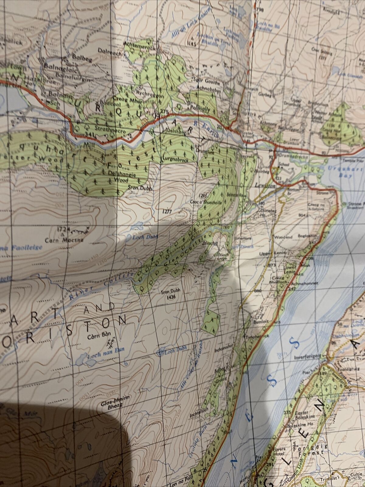 Strathpeffer - Ordnance Survey Seventh Series One Inch Map 1968 Sheet 27