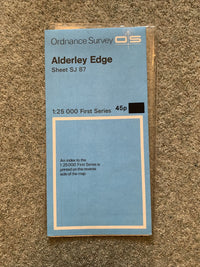 ALDERLEY EDGE Ordnance Survey Sheet SJ76 Map 1:25,000 First Series 1960 Cheshire