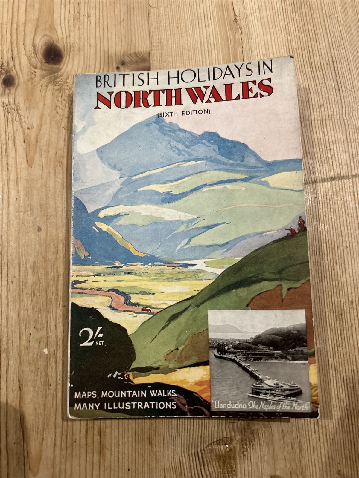 BRITISH HOLIDAYS IN NORTH WALES Guide Hardback Maps Photos